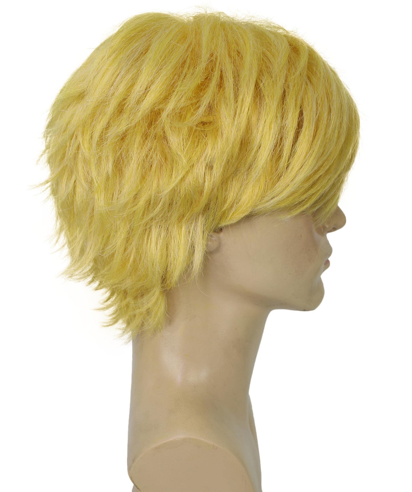 Men’s Japanese Anime Series Chef Character Golden Blonde Short Hair Wig