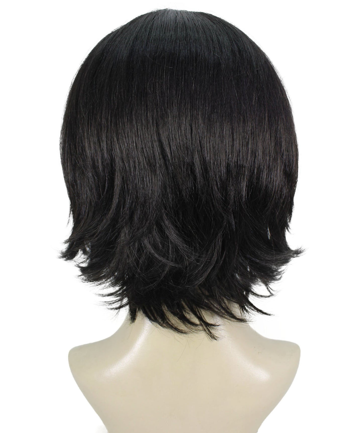 Women’s Devil Hunter Bob Anime Wig, Breathable Capless Design, Perfect for Halloween and Anime-themed Group Parties, Flame-retardant Synthetic Fiber