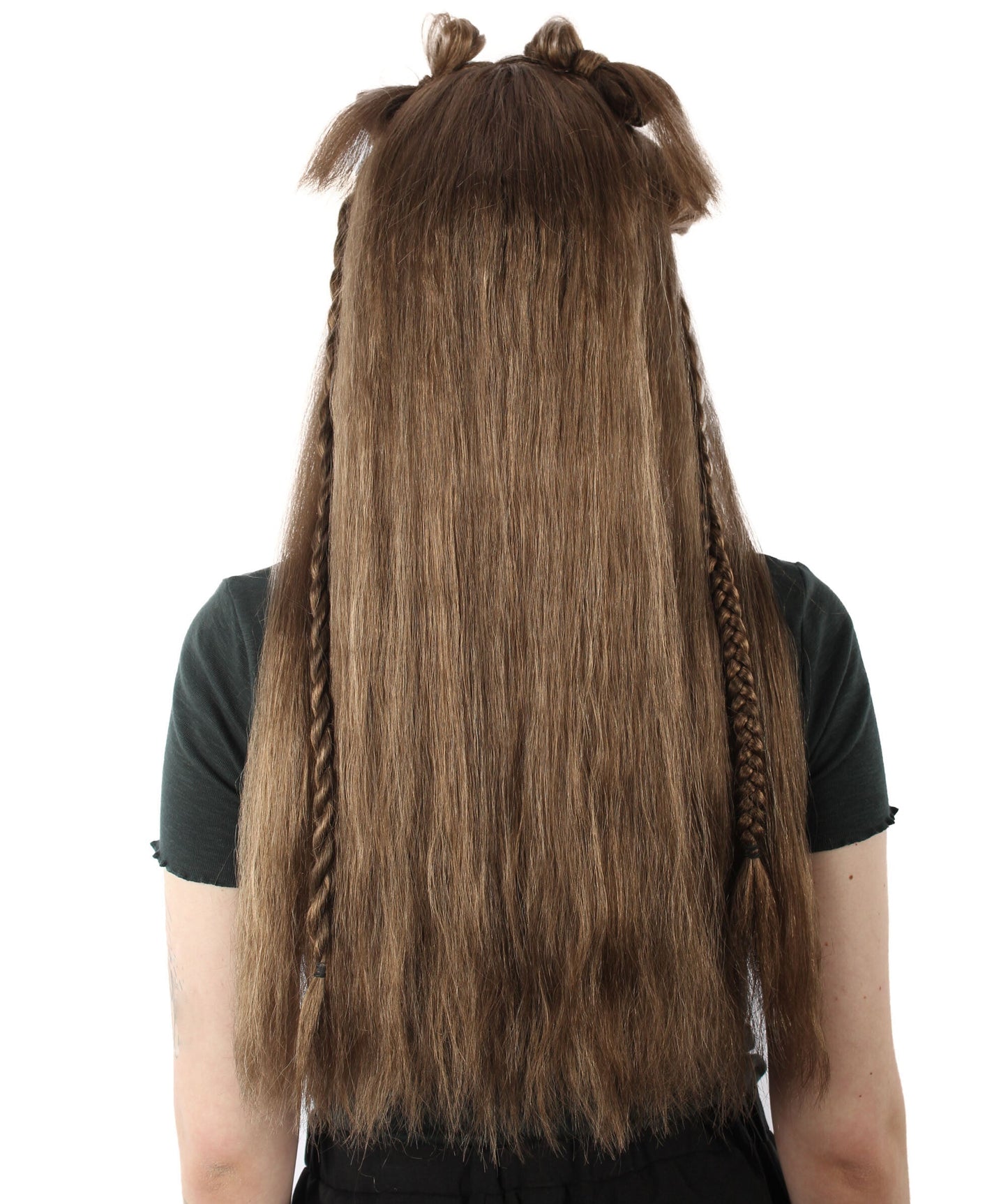 Women's Brown K-pop Girl Group Singer Lisa Boho Wig