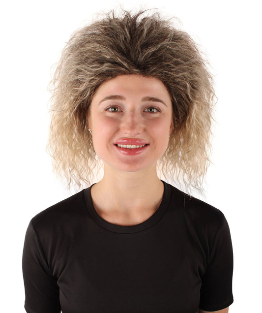 Women’s Legendary Popstar Blonde Curly Pop Queen Wig | Breathable Capless Cap | Flame-retardant Synthetic Fiber