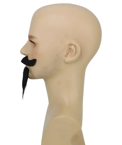 Men’s Van Dyke Beard And Mustache Set | Adhesive Strip for Comfortable Fit | Flame-retardant Synthetic FIber