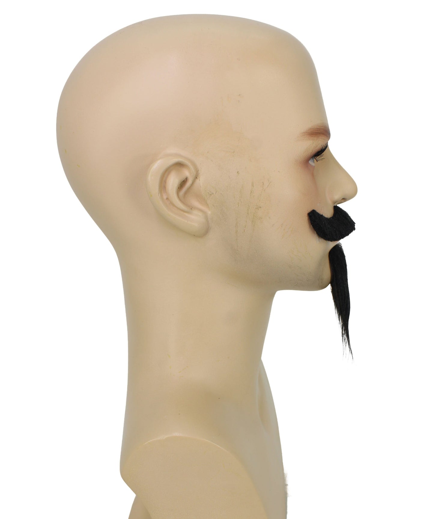 Men’s Van Dyke Beard And Mustache Set | Adhesive Strip for Comfortable Fit | Flame-retardant Synthetic FIber