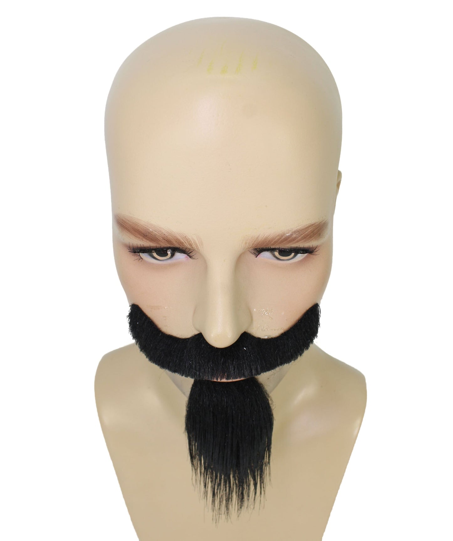 Men’s Van Dyke Beard And Mustache Set | Adhesive Strip for Comfortable Fit | Flame-retardant Synthetic FIber