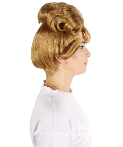 Women's British Model Blonde Wig | Best for Halloween | Flame-retardant Synthetic Fiber