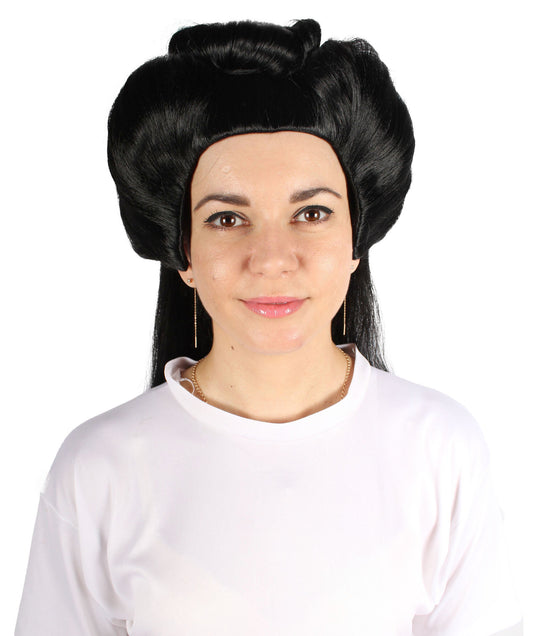 HPO  Women's Drag Queen Long Black Staright Wig | Best for Halloween | Flame-retardant Synthetic Fiber