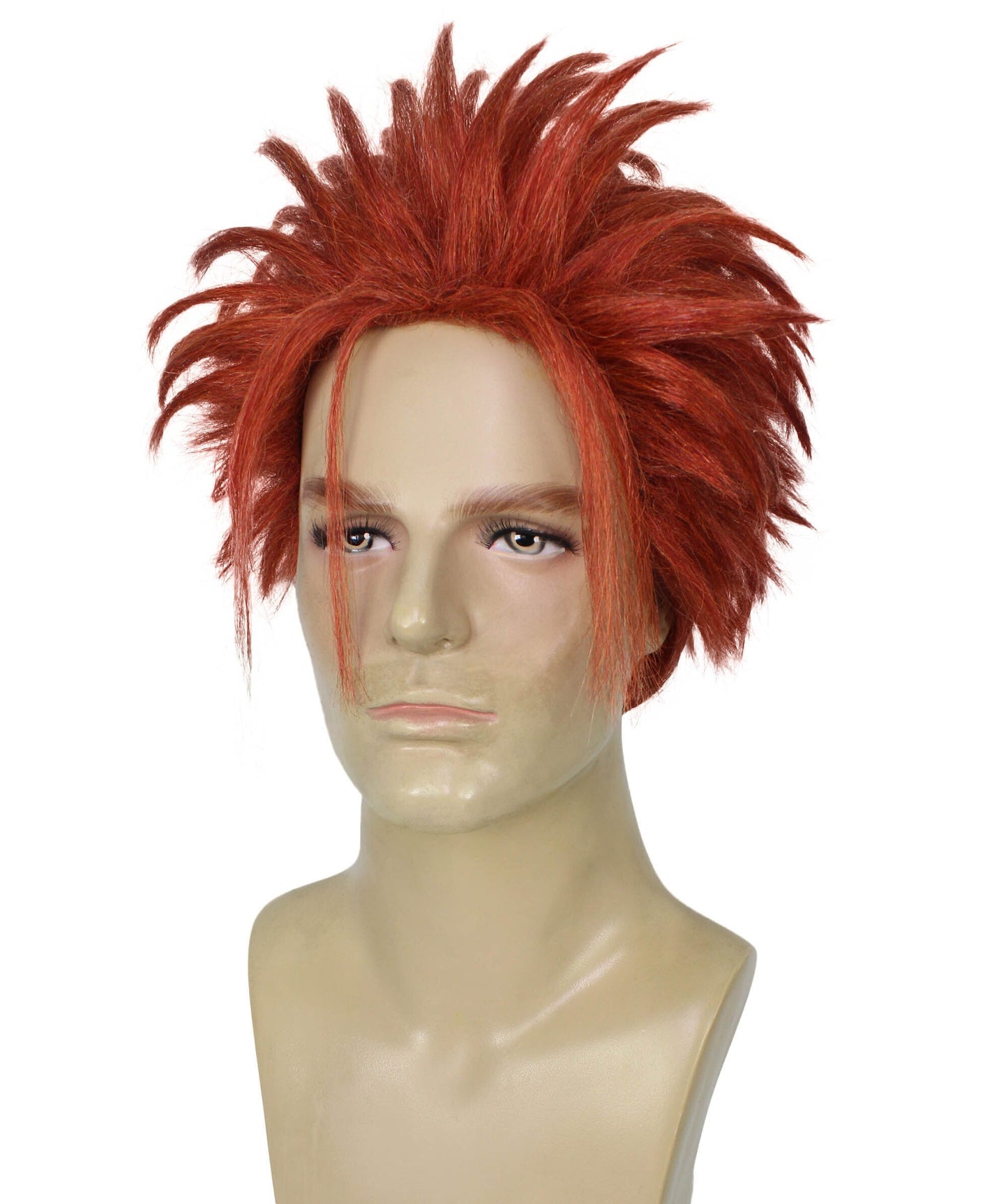 Orange Ponytail Spiky Wig