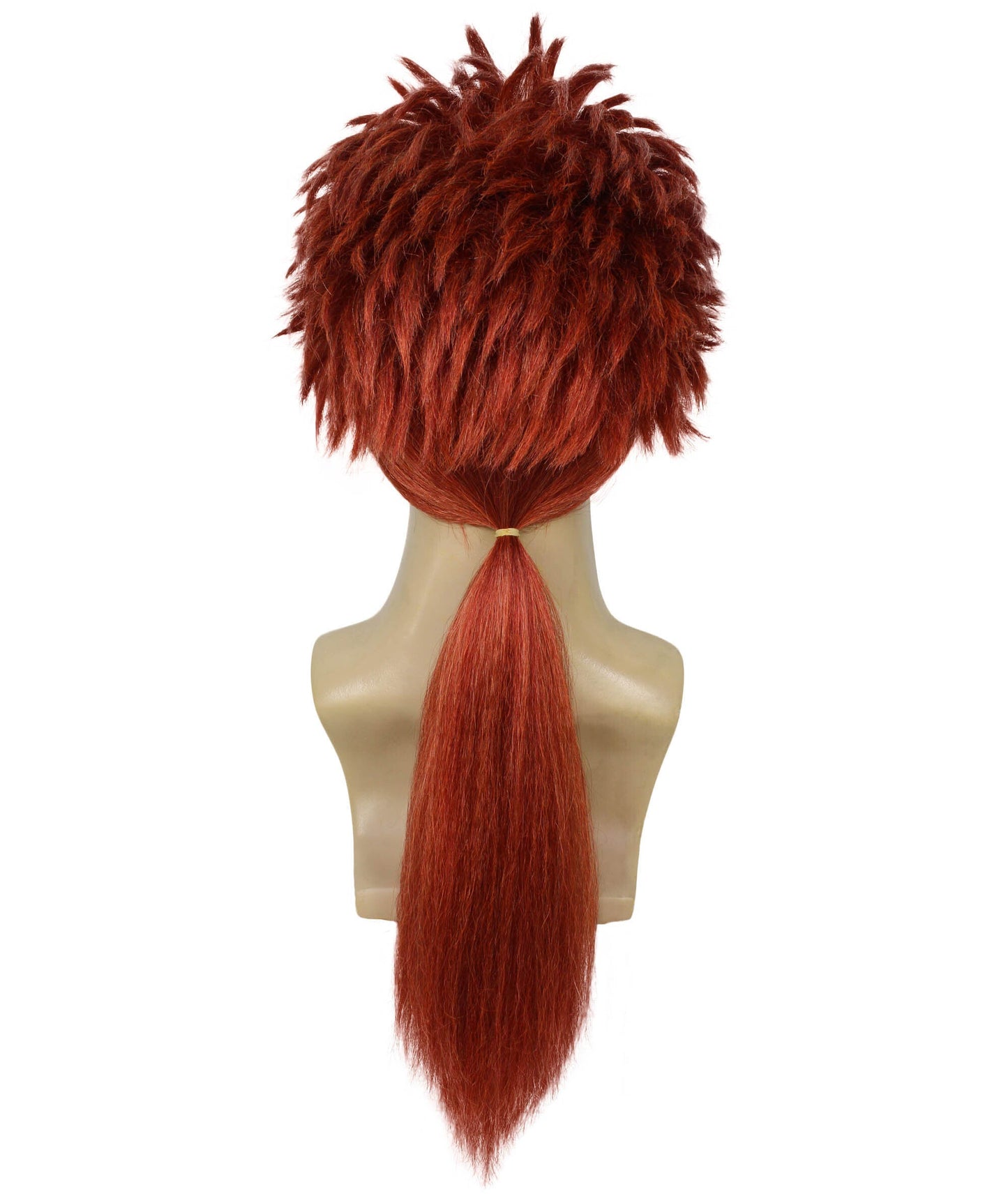 Orange Ponytail Spiky Wig