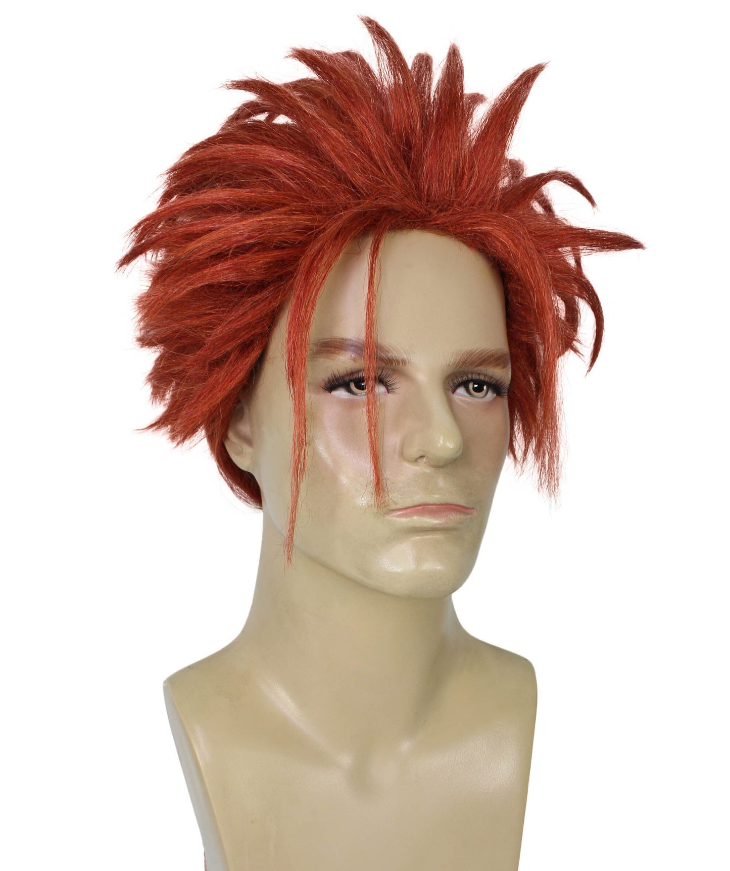 Orange Ponytail Spiky Wig