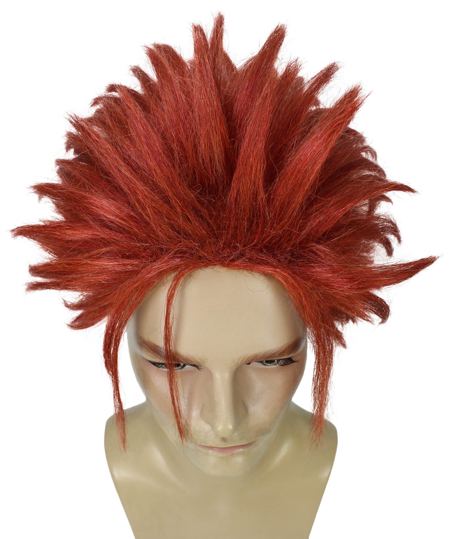 Orange Ponytail Spiky Wig