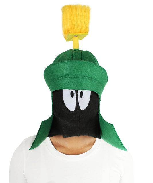 HPO  Unisex Cartoon Villain Character Alien Mask, Perfect for Halloween and Fancy, Flame-retardant Synthetic Fiber