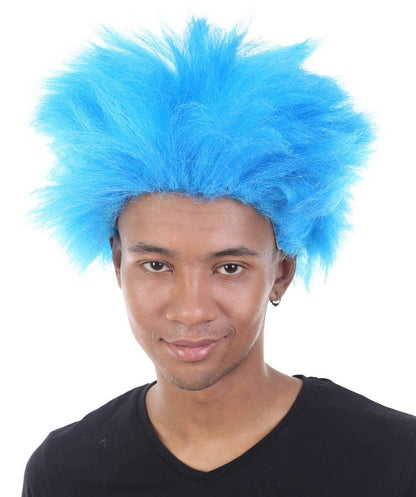 Blue Spiky Wig