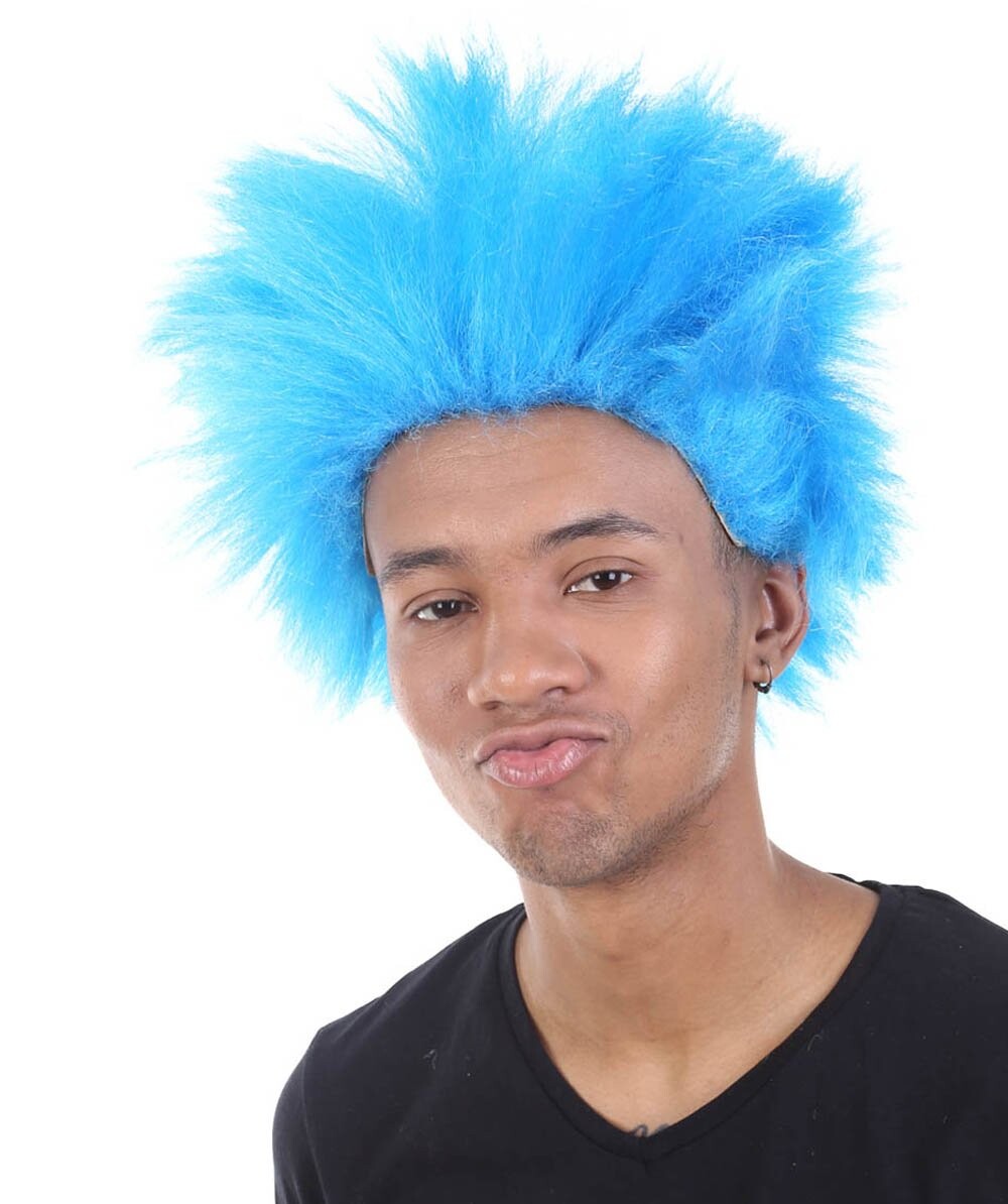 Blue Spiky Wig