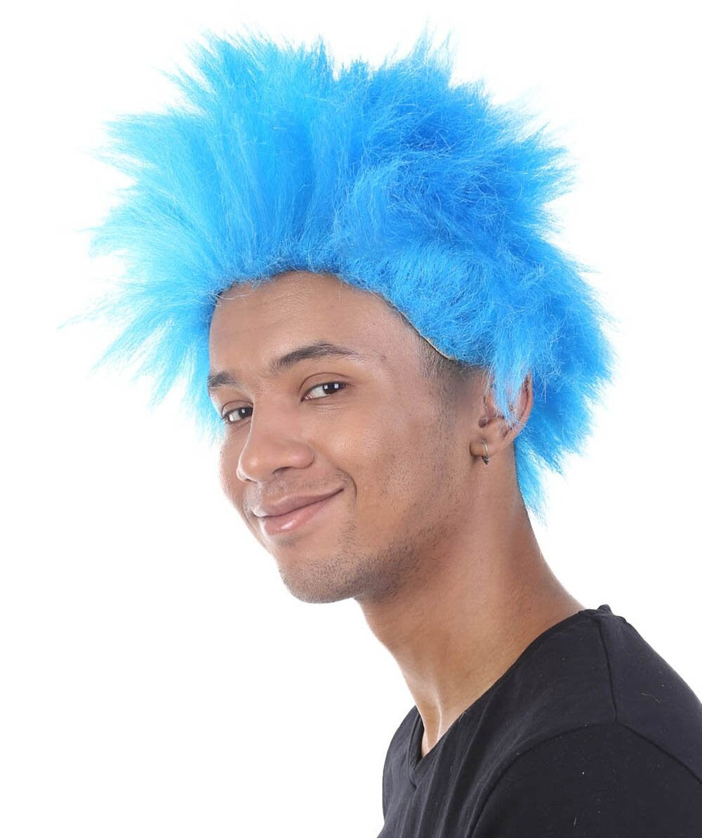 Blue Spiky Wig