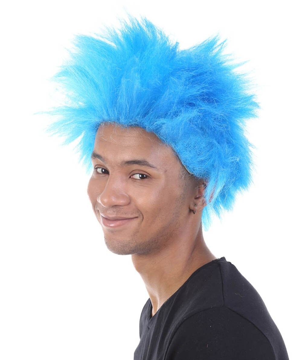 Blue Spiky Wig