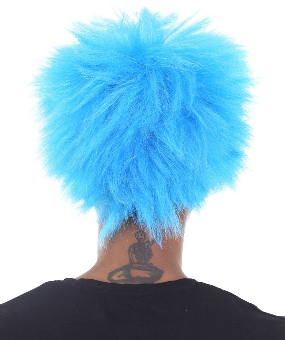 Blue Spiky Wig