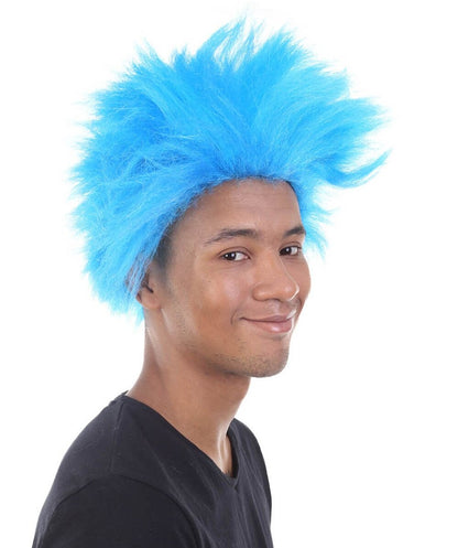 Blue Spiky Wig