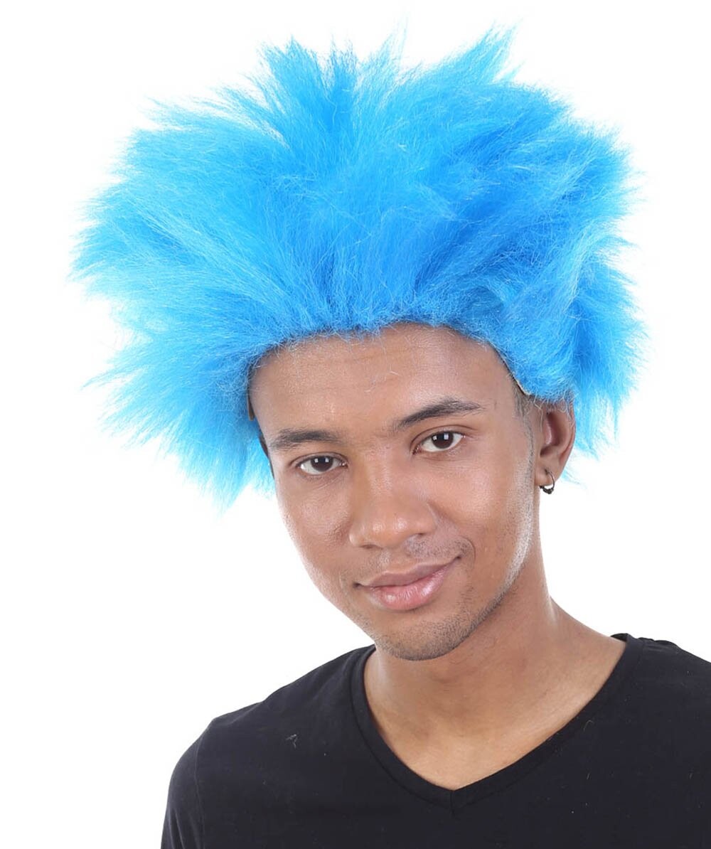 Blue Spiky Wig