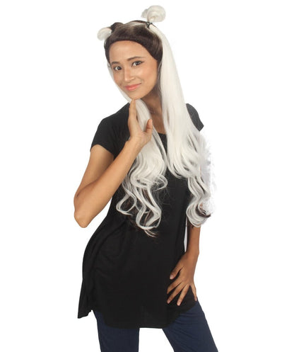 Ari Women's Long Lace Front Wavy Buns with Dark Roots - Fashion Wigs | Nunique