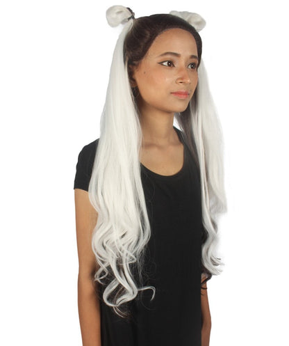 Ari Women's Long Lace Front Wavy Buns with Dark Roots - Fashion Wigs | Nunique
