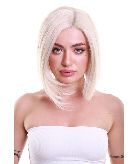 Daphne Women's Chin Length Blonde Asymmetric Lace Front Bob -  Fashion Wigs | Nunique | Nunique