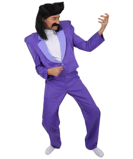 Purple 80's Rock Star Costume