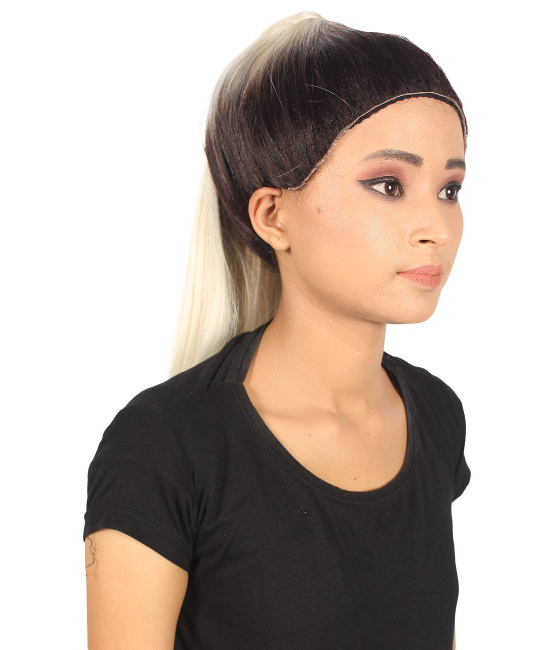 Tony Women's Medium Length Lace Front Straight With Bangs - Fashion Wigs | Nunique