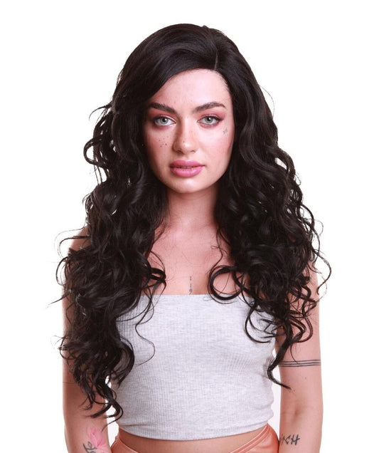 Zaraya Women's Long Bouncy Natural Lace Front Curls -  Fashion Wigs | Nunique