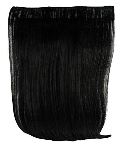 HPO Straight Dark Black High Heat Clip-In Synthetic Extension (16 in) ST-002…